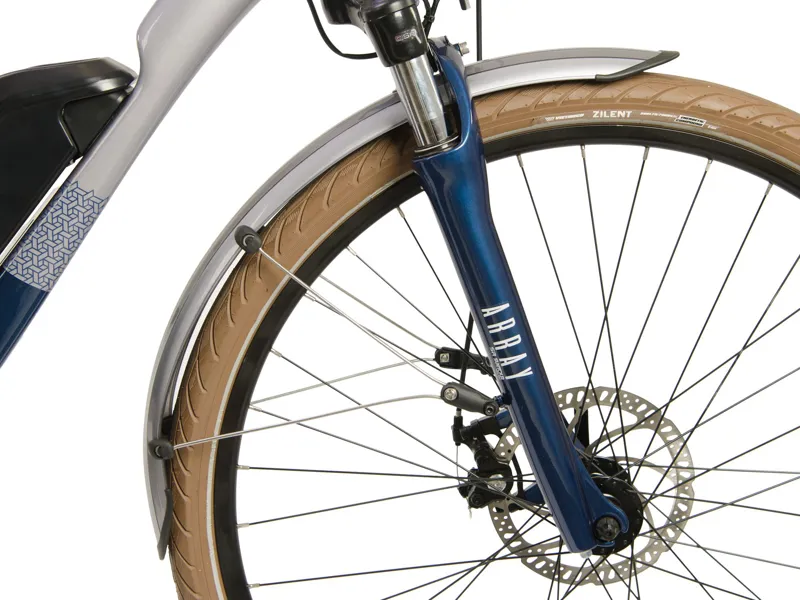 2022 Raleigh Array - Electric Hybrid Bike - Silver / Blue-3